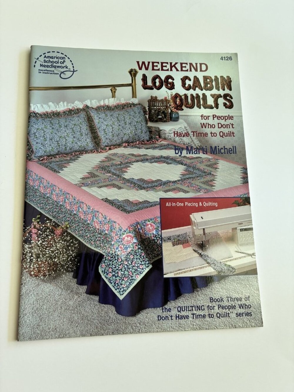 Weekend Log Cabin Quilts Pattern Book American School of Needlework 4126 Marti